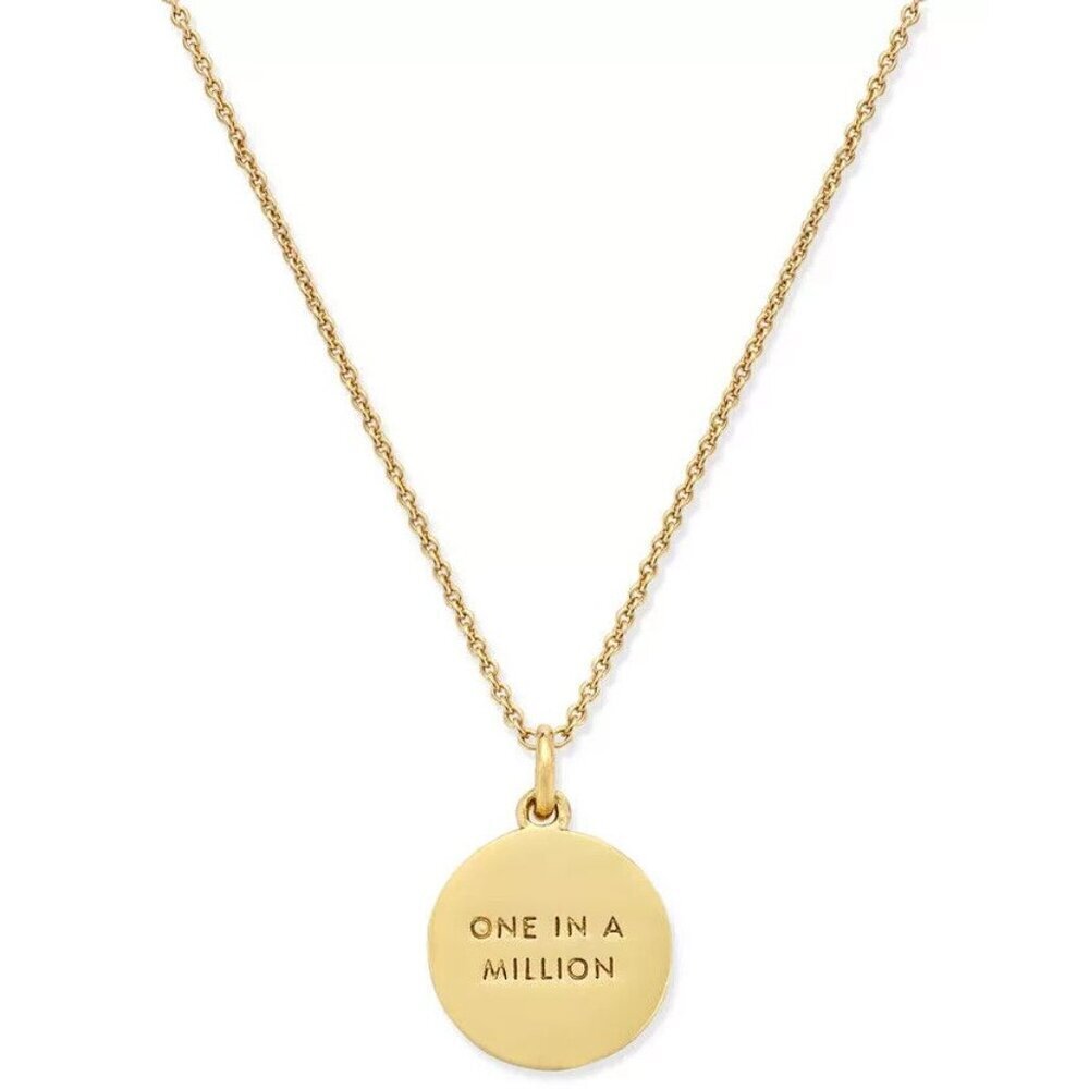 Kate Spade New York Initial Pendant Necklace B Gold - Picture 2 of 2